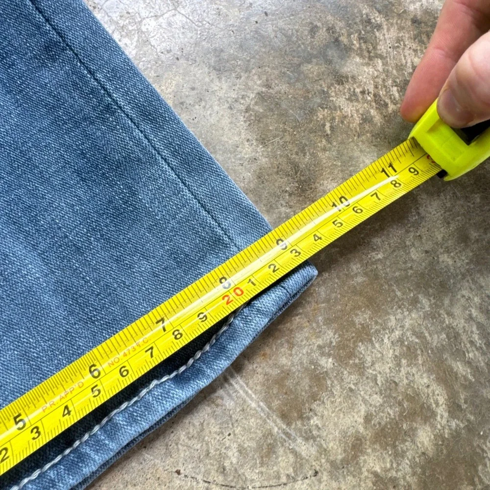 Vintage Y2K Salvage Mayhem Bootcut Jeans Grunge Workwear Blue Size 32 (i2)
